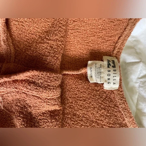 Billabong Fade Away Knit Romper in Burnt Orange - Picture 12 of 16